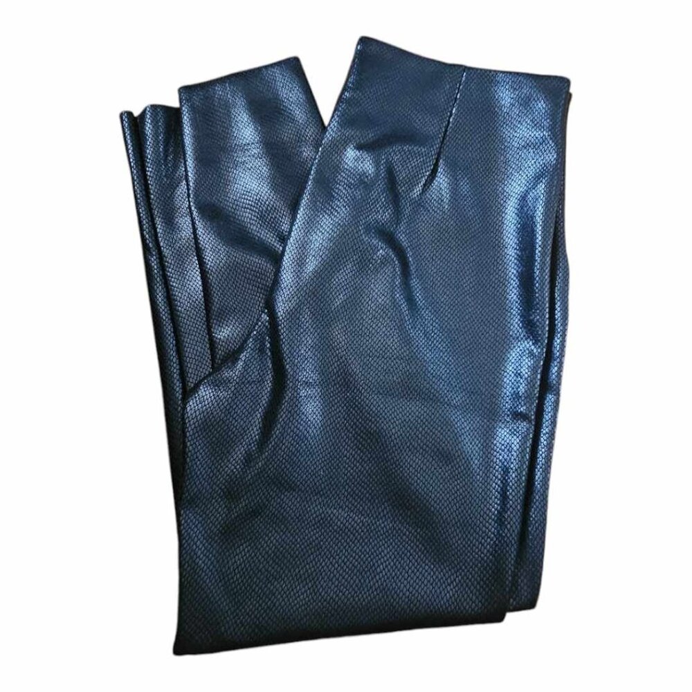 NWT TAHARI Faux Leather Snakeskin Pants/Leggings Size L